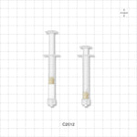 Syringe, Male Luer Lock, Natural - 1.2 ml - C2012