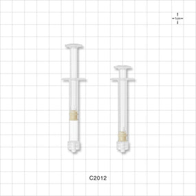 Syringe, Male Luer Lock, Natural - 1.2 ml - C2012