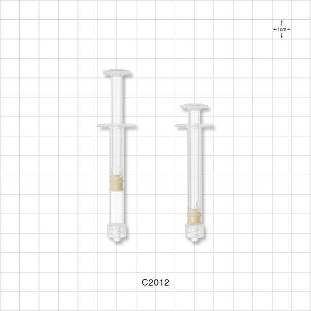 Syringe, Male Luer Lock, Natural - 1.2 ml - C2012