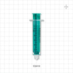 Two-Piece Syringe, Male Luer Lock, Green - 10 ml - C2410