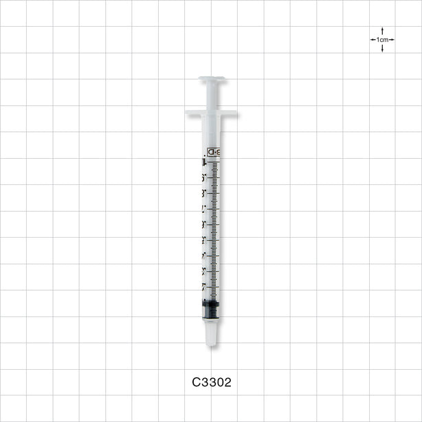 BD™ Syringe, Male Luer Slip - 1 ml - C3302