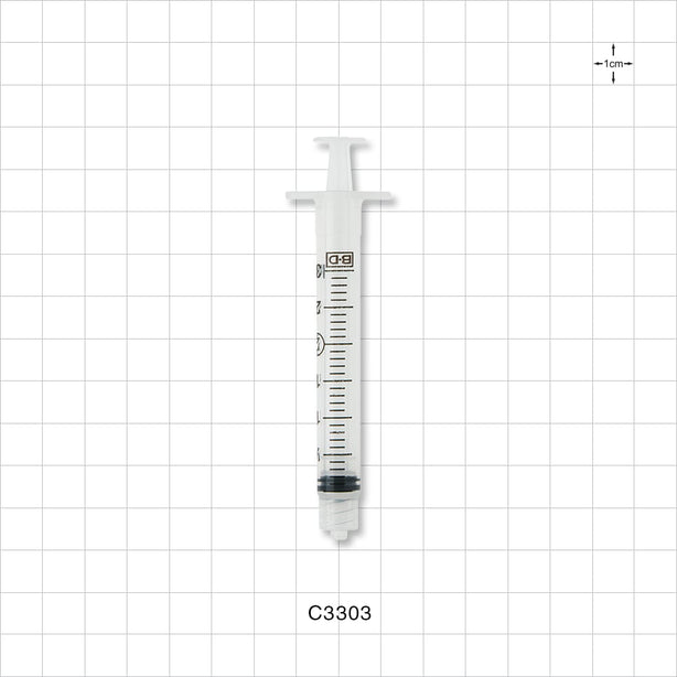 BD™ Syringe, Male Luer Lock - 3 ml - C3303