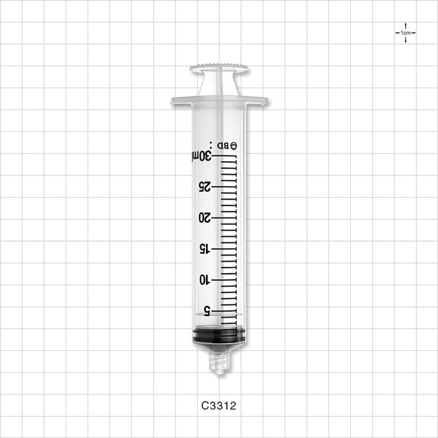 BD™ Syringe, Male Luer Lock - 30 ml - C3312