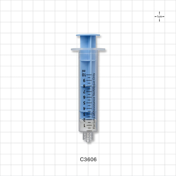Loss of Resistance (LOR) Syringe, Male Luer Lock - 10 ml - C3606