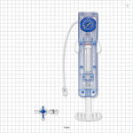 Pressure Inflation Syringe, Individually Packaged with 3-Way Stopcock - 30 ml; 1050 psi - C3620