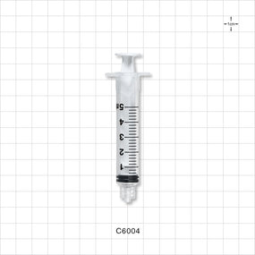 Syringe, Male Luer Lock, White - 5 ml - C6004