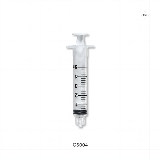 Syringe, Male Luer Lock, White - 5 ml - C6004