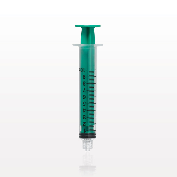 Syringe, Male Luer Lock, Green - 10 ml - C6007