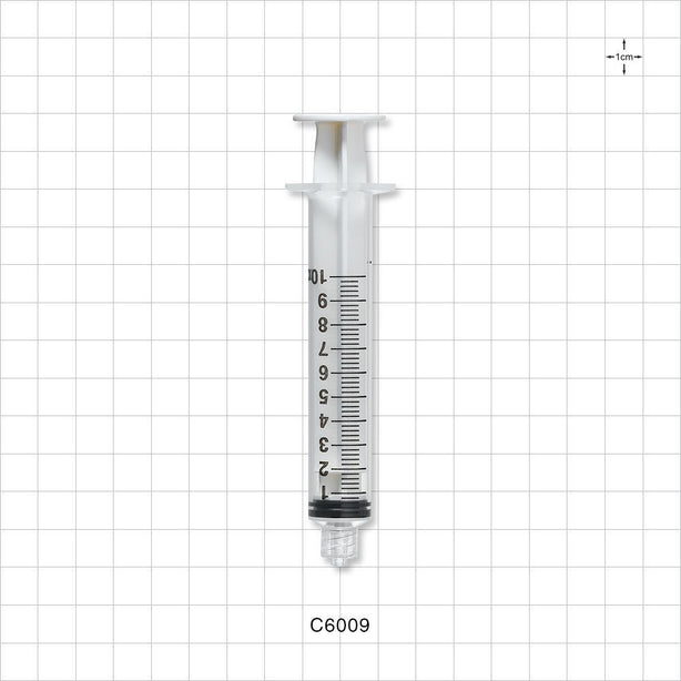 Syringe, Male Luer Lock, White - 10 ml - C6009