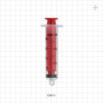Syringe, Male Luer Lock, Red - 20 ml - C6011