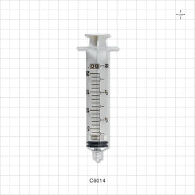 Syringe, Male Luer Lock, White - 20 ml - C6014