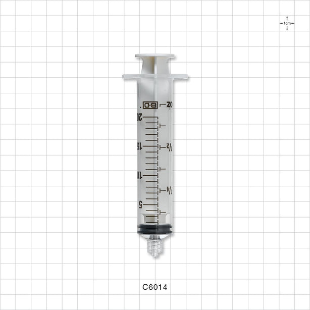 Syringe, Male Luer Lock, White - 20 ml - C6014