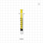 Male Slip NRFit™ Syringe, Yellow - 3 ml - C9200