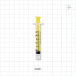 Male Lock NRFit™ Syringe, Yellow - 3 ml - C9201