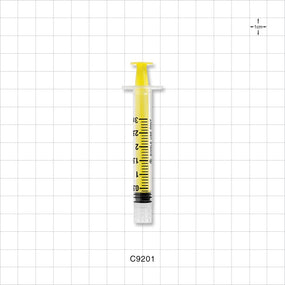 Male Lock NRFit™ Syringe, Yellow - 3 ml - C9201