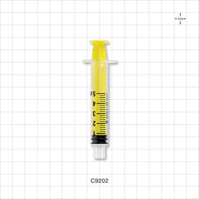 Male Slip NRFit™ Syringe, Yellow - 5 ml - C9202