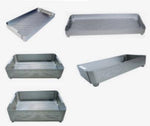 Case Medical / Narrow Perforated Mini Anodized Aluminum Insert Tray for Mini Container, 11.8" x 5.8" x 3" - ST03 - 1 Each