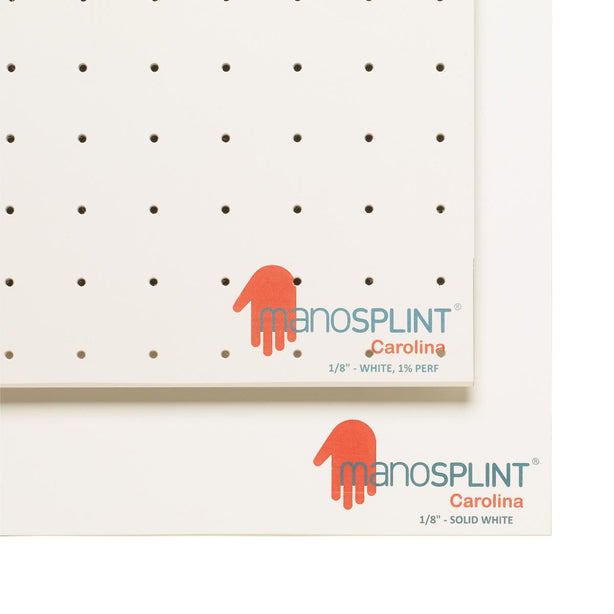 Kinetec Usa Manosplint Carolina Solid Single Sheet Splinting Material, White, 1/8" x 24" x 36" - M1CN4L00WH - 1 Each