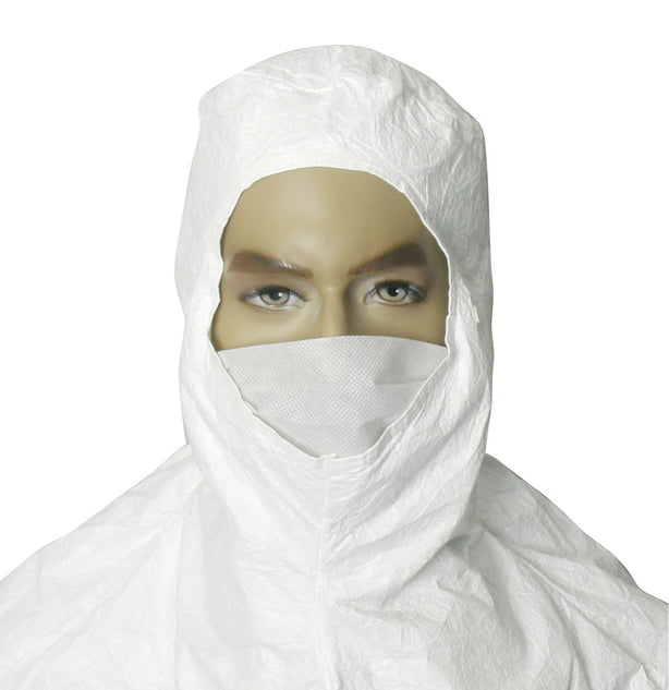 CONNECTICUT CLEAN ROOM CORP Tyvek IsoClean Full Face Hood IC668BWH-OC 100 Each - MDL-CCXC668BWHOC