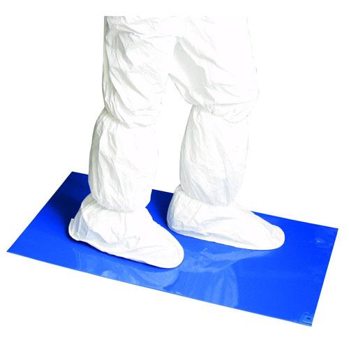 Connecticut Clean Room Economy Entrance Mat, Polytack, Blue, 36" x 36" - K-103 - 4 Each