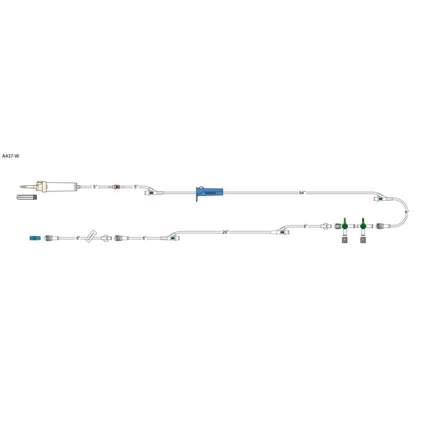 Codan IV Administration Sets - A437-W - 50 Each - MDL-CDNA437W