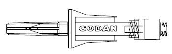Codan Universal Vial Access Spike Sets - C350N - 50 Each - MDL-CDNC350N