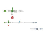 Codan Us microbore Straight Extension Set with Stopcock, 72" - W20366 - 50 Each