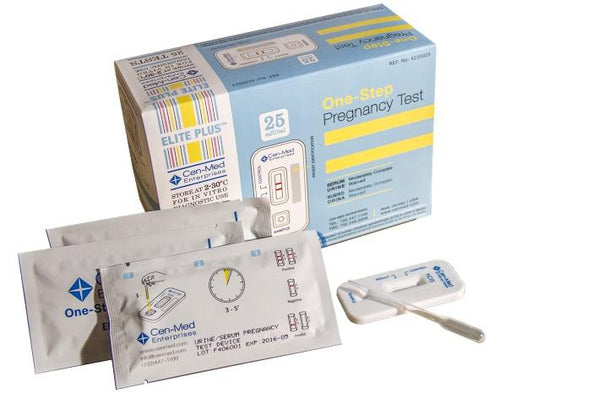 Cen-Med Enterprises Elite Plus Urine and Serum hCG Test 4230025 - 25.0 Each - MDL-CEM4230025