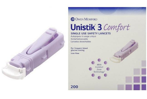 OWEN MUMFORD INC Unistick 3 Safety Lancets AT1044 1 Each - MDL-CHKAT1044H