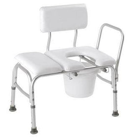 Compass Health Brands Carex Deluxe Padded Transfer Bench with Opening and Bucket FGB15211 0000 - 1.0 Each