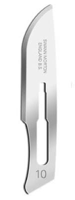 Swann Morton Swann-Morton Scalpel Stainless Steel Disposable Surgical Blade, Sterile, #10 - 01SM10 - 100 Each