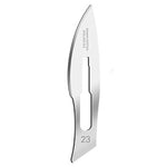Swann Morton Swann-Morton Stainless-Steel Surgical Scalpel Blade, Disposable, Sterile, Shielded, #23 - 6610 - 10 Each