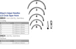Cincinnati Surgical Trocar Mayos Catgut Suture Needle, 1/2 Circle Taper Point, Size 5 - 824-S5 - 50 Each
