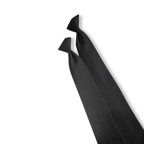 Edwards Garment 100% Polyester Ties - CL22 010 0 - 1 Each - MDL-CL22BKNS