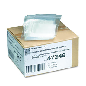 Poly Zip Bags - 47246 - 1000 Each - MDL-CLI47246