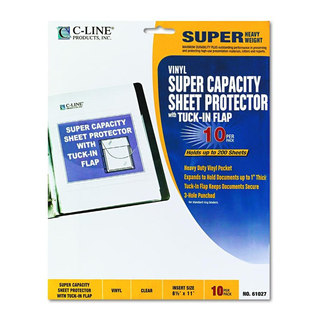 C-LINE PRODUCTS INC Super Capacity Sheet Protector 61027 10 Each - MDL-CLI61027