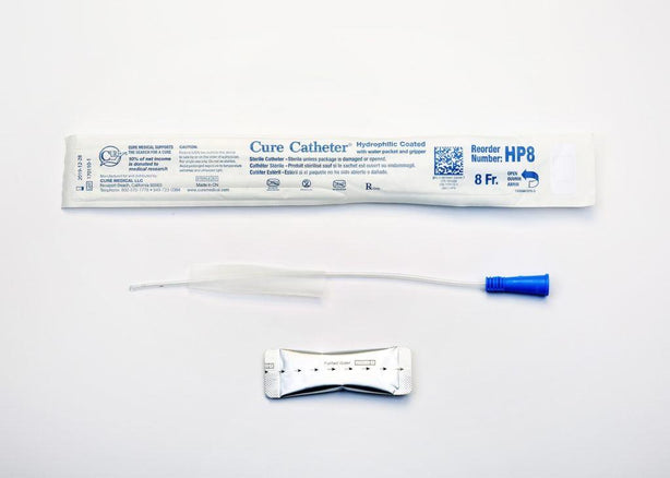 CURE MEDICAL Pediatric Hydrophilic Cure Catheters HP8 300 Each - MDL-CMMHP8