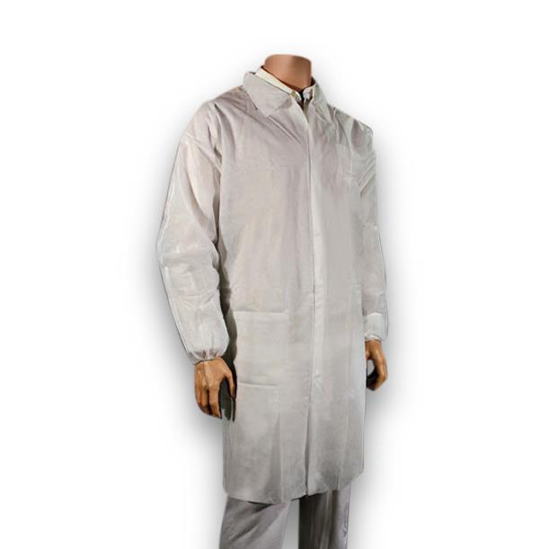 Cellucap Manufacturing Spunbond Polypropylene Lab Coats 3326X - 25.0 Each