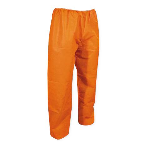 Cellucap Safety Alert Polypropylene Scrub Pants with No Pockets, Orange, Size S - 750S - 50 Each