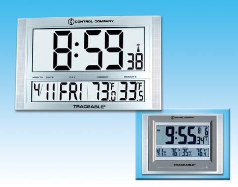 Control Company Traceable GIANT-DIGITS Radio Atomic Clocks 1087 - 1.0 Each - MDL-CNC1087