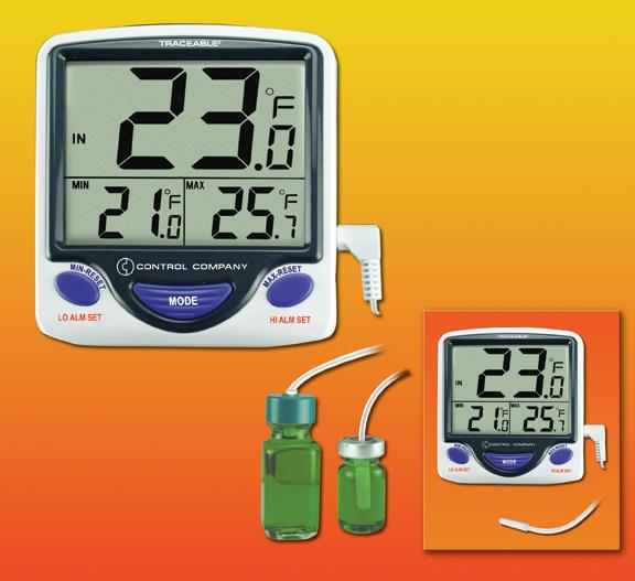 Control Company Traceable Jumbo Refrigerator / Freezer Thermometer 4648 - 1.0 Each