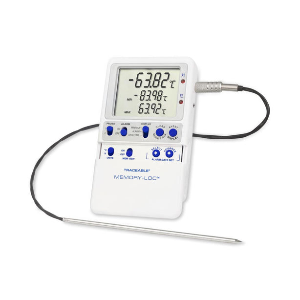 Control Traceable Memory-Loc Data logging Low-Temp Thermometer, 1 Probe - 6428 - 1 Each