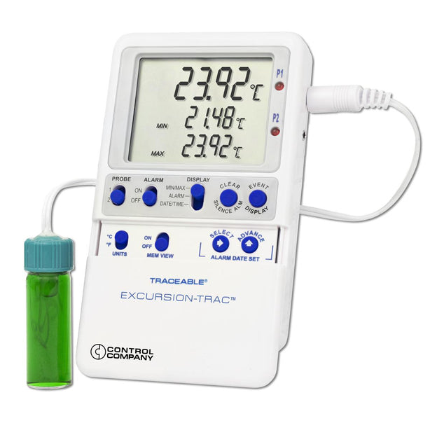 Control Company Excursion-Trac USB Datalogging Refrigerator / Freezer Thermometers 6437 - 1.0 Each