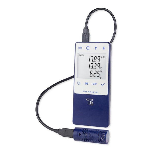 Control Company TraceableLIVE High-Range Data Logging CO2 Meter 6526 1.0 Each-MDL-CNC6526