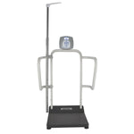 Healthometer Professional Scales 1100KL Digital Platform Scale with Extra-Wide Handrails 1100KL-EHR 1.0 Each-MDL-CNS1100KLEHR