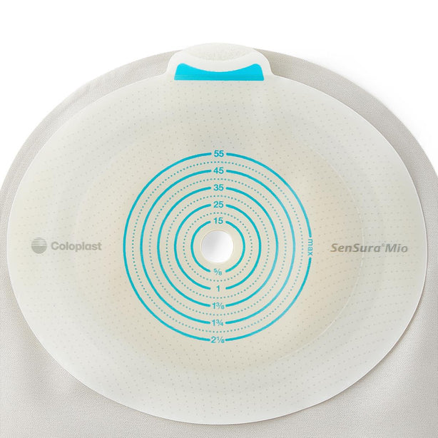 Coloplast SenSura Mio 1-Piece Drainable Pouch with EasiClose, Cut-to-Fit, Transparent, 3/8" to 2-1/8" Stoma - 10481 - 1 Each