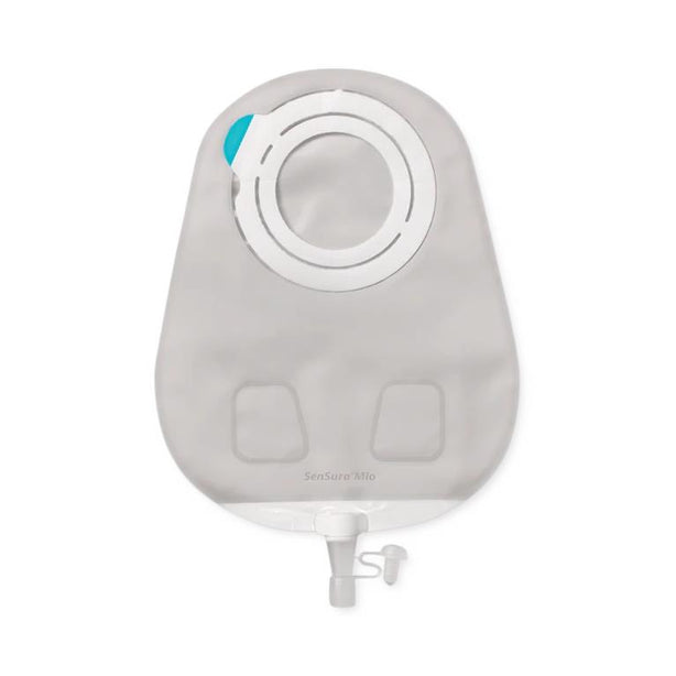 SenSura Mio Flex Ostomy Kit, Extended-Wear Maxi Urostomy Pouch with Soft Outlet (COI12298), Flat Barrier (COI10561), Cut-to-Fit, Transparent, Red, 3/8" to 1-7/8" Stoma, + 2-Piece - 110072 - 5 Each