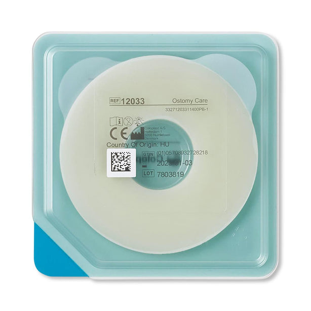 Coloplast Brava Protective Seal, 1-1/8" Stoma, Thin, 2.5 mm, 3" Adhesive with 15/16" Seal - 12033 - 10 Each