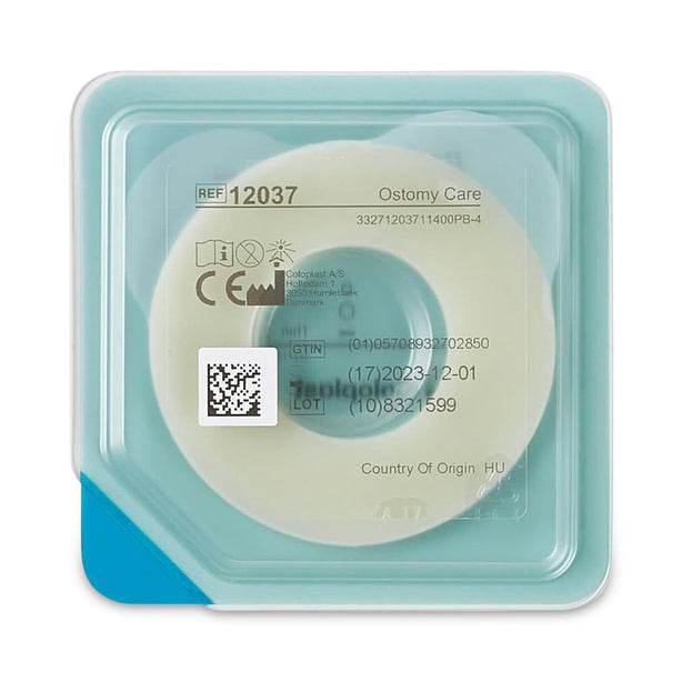 Coloplast Brava Protective Seal, 1-1/8" Stoma, Thin, 2.5 mm, 2-1/4" Adhesive with 5/8" Seal - 12037 - 1 Each