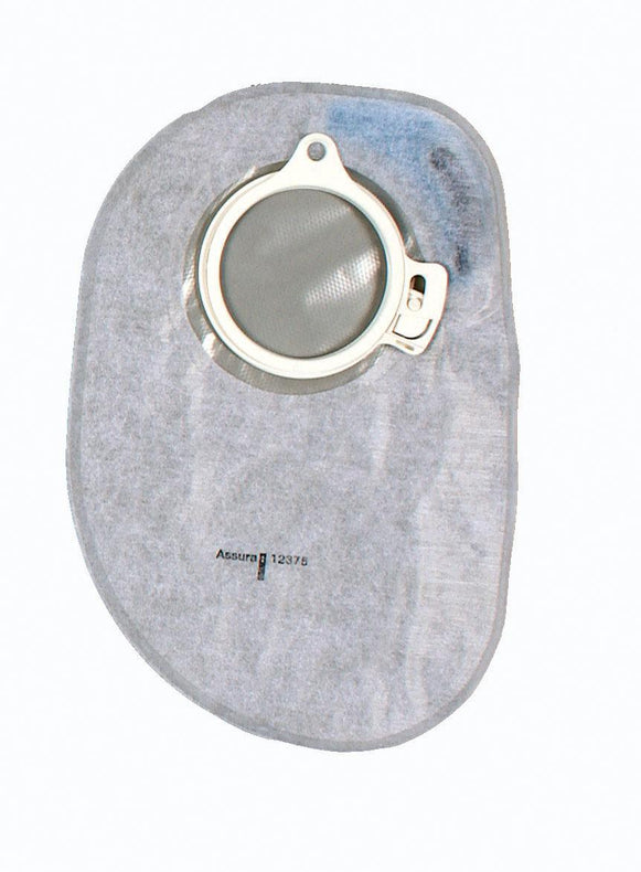 Coloplast 2-Piece Assura MAXI 8-1/2" / 570 mL Closed Pouch with Filter, Transparent, Blue Code - 12376 - 30 Each